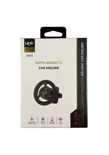 Linktech H872 Premium Magsafe Uyumlu Mıknatıslı Araç İçi Telefon Tutucu -