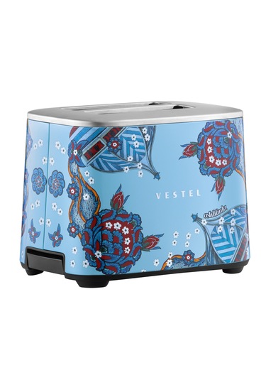 Vestel X Aslı Filinta Retro Düş Mavisi Çini Ekmek Kızartma Makine