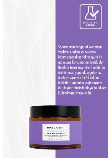 Maruderm Onarıcı Saç Maskesi 300 ML
