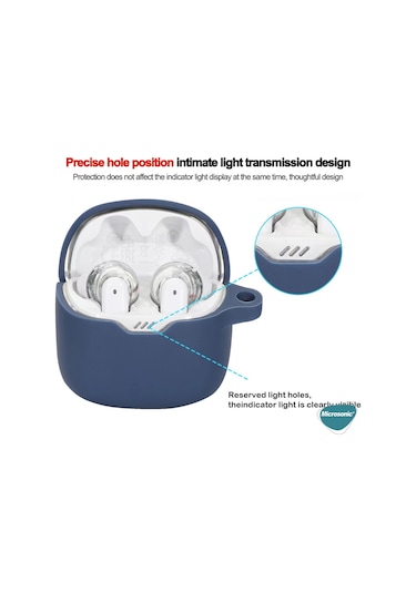 Microsonic Jbl Uyumlu Tune Flex Mat Silikon Kılıf Siyah