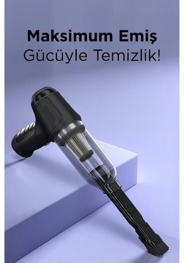 Lt-107c Mini Çok Fonksiyonlu Üflemeli Şarjlı Araç Süpürgesi El Süpürgesi