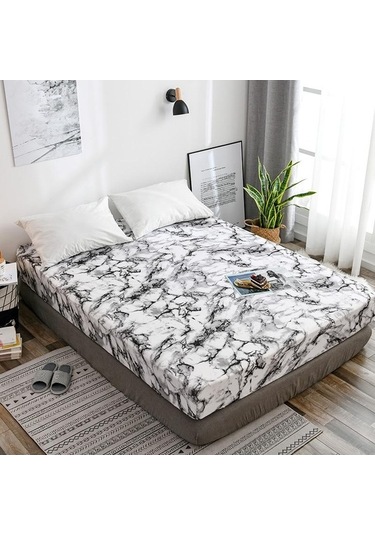 Novahub Kahverengi Yatak Örtüsü Yastık Kılıfı - Elastik Bantlı Çarşaf Yastık Kılıfı - Muti Boyut Polyester Kahverengi