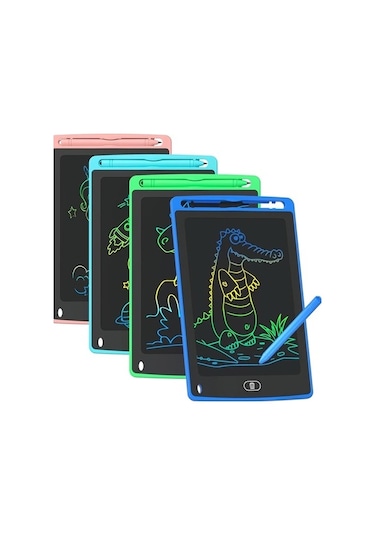 Trendooze Genel Kullanım Siyah Lcd Yazı Tableti Çocuk Çizim Yazı Eğitici Kız Erkek Hediye Oyun Tableti Siyah