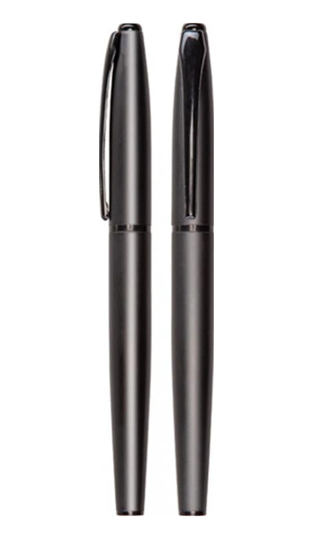 Kişiye Özel Metal Tükenmez Roller Kalem Siyah Siyah