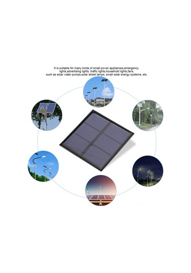 Konesam 1.5v 0.7w Mini Güneş Paneli 70x70mm, 1.2v Pil Şarj Edici, Dıy Uygulamalar İçin Esnek Kablolu Ve Sıcak Dayanıklı
