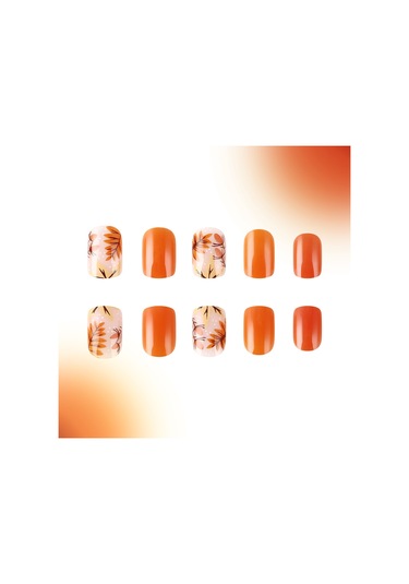 Kısa Parlak Yeni Tırnak Sanatı Yaprağı Giyilebilir Sıcak Tatlı Tırnak Çıkartmaları 24 Parça Dahil Araçlarys333