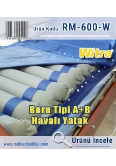 Witra A+b Ventilasyonlu Boru Tipi Havalı Yatak Özel Çarşaf Hediye