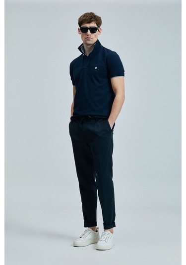 Lufian Erkek T Shirt 111040206s2 Lacivert-lacivert Lacivert-Lacivert