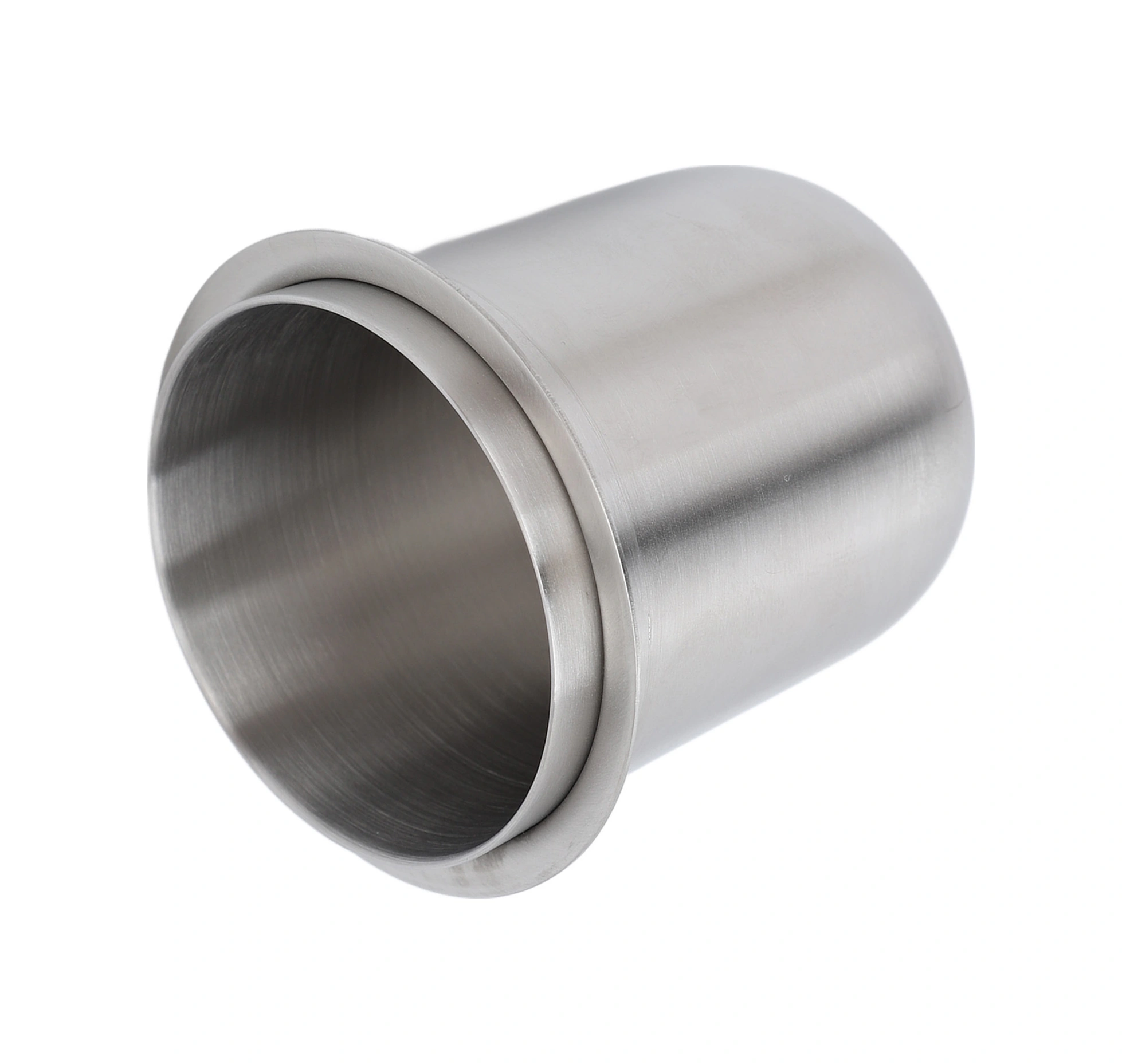 Fosenze Stainless Steel 150ml Kahve Toz Toplayıcı Kupa - 58mm İtalyan Kolu Uyumlu, Ellerden Bağımsız, Kolay Temizlenir Siyah - Gri