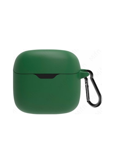 Jbl Tune Flex Kılıf Model Uyumlu Mat Silikon Soft Kancalı Sf7 Siyah