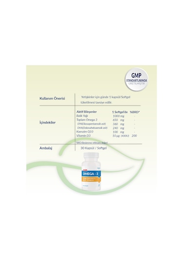 Smartcaps Omega 3 Vitamin D3 Q10 30 Softgel