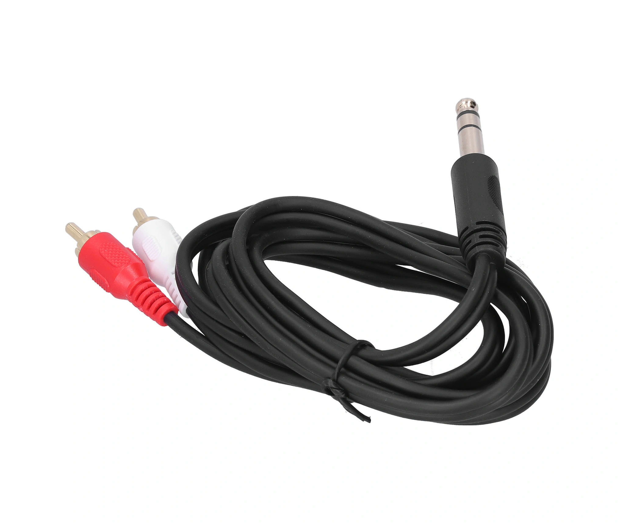 Shineyee 1.5 Metre Uzunlukta 6.35mm Erkekden Çift Rca Erkeğe Ses Kablosu - Mikser Ve Hoparlör Bağlantısı İçin Kaliteli Pvc + Bakır Malzeme