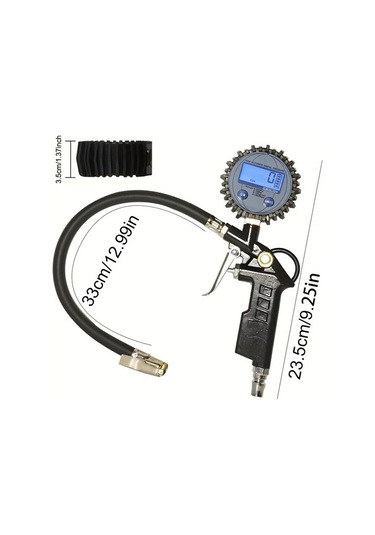 Xuweiwei Mavi-g003 Araba Suv Kamyon Karavan Icin Dijital Lastik Basinc Gostergesi Evrensel Model Hizli Baglanti Parcalari Jp Ab Abd Guclendirici Bant