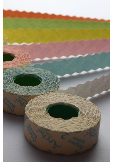 Meto Etiket Kırmızı 42 Rulo 42x1500 A7 Fiyat Etiketi Tabanca Etiketi 1