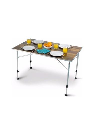 Dometic Zero Açık Meşe 120x70cm Büyük Kamp Masası Siyah