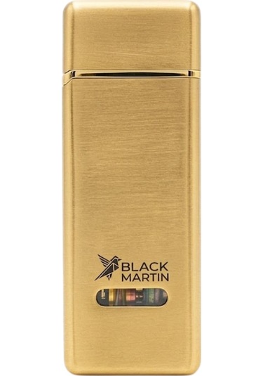 Black Martin Tek Torch Pürmüz Gold Metal Puro Çakmağı - Tr9559
