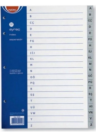 Noki Seperatör A-z Gri - 2 Adet