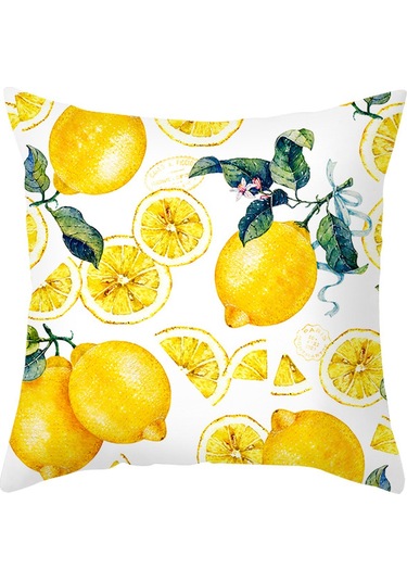 Yeni Sade Tarzda Baskılı Yastık Kılıfı No.63 Ekru