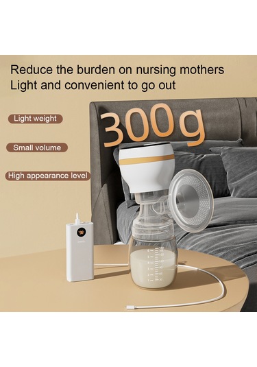 Geeroyoo Yw991 Entegre Elektrikli Emziği - 4 Mod 9 Seviye, 40-50db Sessiz, Ters Akış Engeli, Led Ekranlı, 180ml Pp Biberon, Beyaz 1200mah Batarya