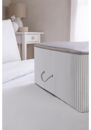 Ocean Home Textile 3'lü Mega Boy Gri Renk Stuff & Things Baza Altı Hurç Set