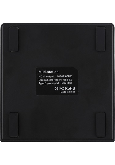 V105 Usb-c / Tip-c - Usb 2.0 X 3 + Usb-c / Tip-c + Hdmı + Ses Bağlantı Noktası + Sd / Tf Kart Okuyucu Çok Fonksiyonlu Telefon Standı Hub Bağlantı İstasyonu