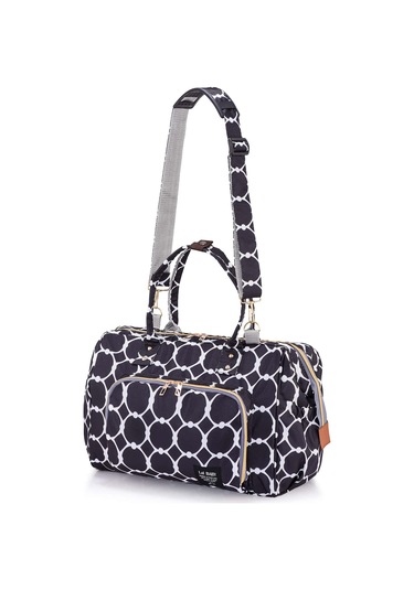 Lal Baby Baggage Bag Halkalı Siyah Omuz Askılı Anne Bebek Bakım Çantası Siyah