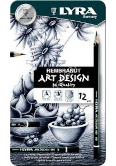 Lyra Rembrant Art Design Karakalem Seti 12'li Art No 1111120