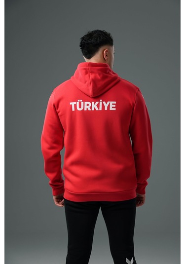 Hummel Armin Milli Takım Pamuklu Eşofman Üstü Kırmızı