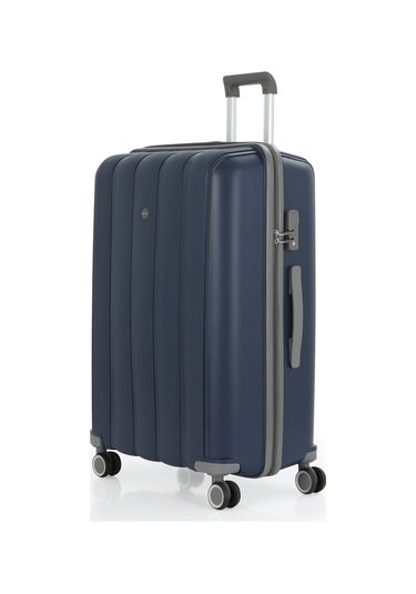 Mçs Polipropilen Valiz V305 75 Cm S18y10003375 11013 Büyük Boy Lacivert - Gri