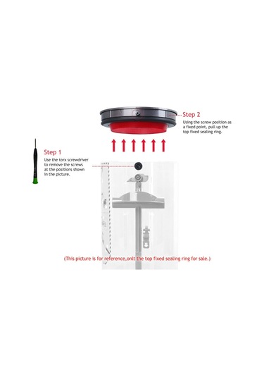 Sointeresting V12 V10 Slim Elektrikli Süpürge Toz Haznesi Üst Sabit Sızdırmazlık Halkası Yedek Toz Kovası Filtre Temizleyici Çöp Kutusu