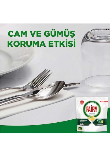 Fairy Hepsi Bir Arada Limon Kokulu Bulaşık Makinesi Deterjanı 60 Tablet