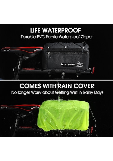 West Biking Bisiklet Arka Koltuk Seyahat Çantası