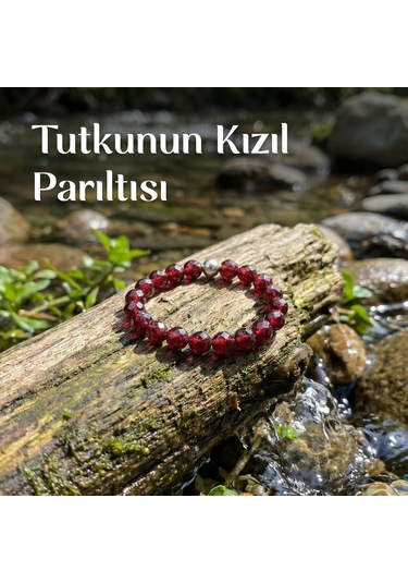 Lal Taşı Lastikli Yüzük 3.5 MM Çok Renkli