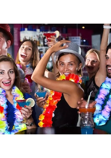 Lıcorıce Parti Kıyafeti Işık Çelenk Yaka Dekorasyon 5 Parça Seti