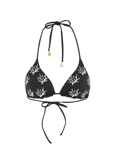 Ondademar Yazlık Klasik Bikini Üstü Siyah