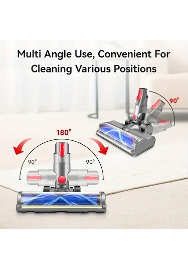 Elmpaly V7 V8 V10 V11 V15 Supurge Firca Basligi Yesil Isikli Ev Temizliği Yedek Parça