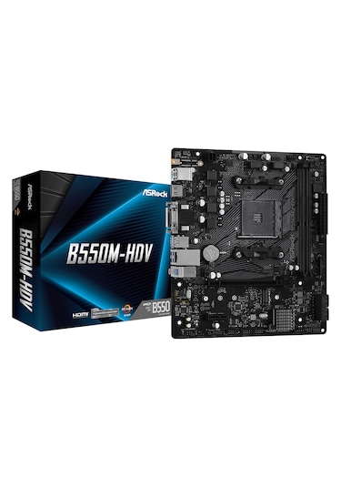 Asrock B550M-HDV AMD B550 4733 MHz (OC) DDR4 Soket AM4 mATX Anakart