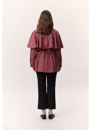 Pelerinli Tasarım Gömlek Gülkurusu Gülkurusu