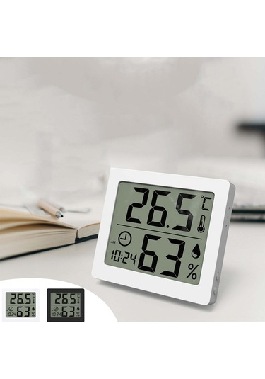 Suofeng Ev İçi Dijital Sıcaklık Ve Nem Ölçer, Bebek Odası İçin Klima İzleme Sensörü, Gece Işığı Ve Kolay Kurulum