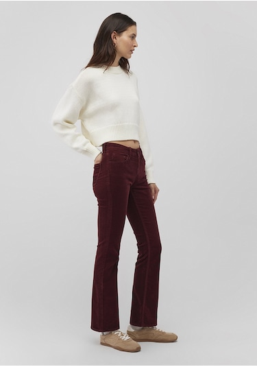 Mavi - Molly Bordo Kadife Pantolon 1013689467 Bordo