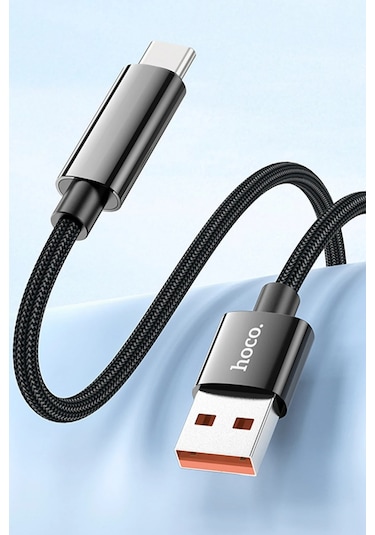 Hoco. U125 1.2m Benefit Usb To Type-c Şarj Data Kablosu - Siyah