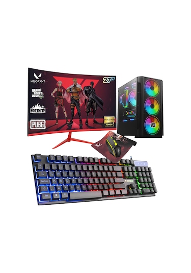 Zeiron ARC X50 i5-3470 16GB 1TB 256GB GT730 27" Curved Masaüstü Oyun Oyuncu Bilgisayar