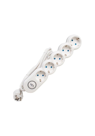 Vea VE2S5S 5'li Anahtarlı Çoklu Grup Priz 2Metre