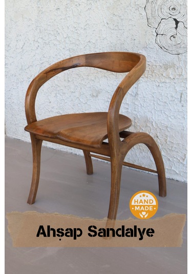 Asaf Atelier El Yapımı Özel Tasarım Ahşap Sandalye Ceviz Ağacı