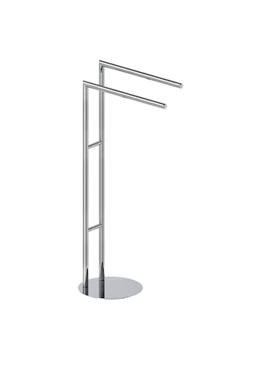 Ayaklı Havluluk, İkili, 39 X 80h X 25 Cm - Krom