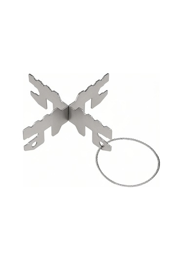 Yifomall Titanium Çapraz Alkol Ocağı Tutucusu - Ultra Hafif Kamp, Piknik, Manavcılık Aksesuarı 20g Gümüş