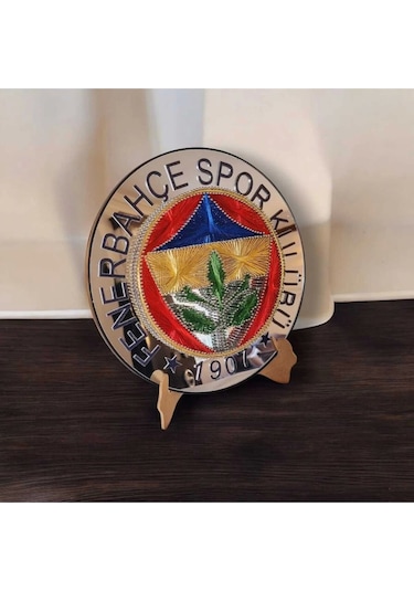 El Yapımı Filografi Fenerbahçe Logo Premium Kalite Malzeme Ile Hazırlanmış Dekoratif 25,5cm Fb