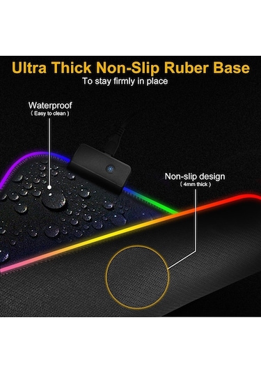 Unico Rgb Led Işıklı Gaming Mouse Pad 80X 30Cm Mp-0778