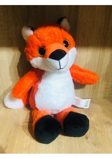 Sevimli Tilki Peluş 25 Cm Yumuşak Oyuncak Peluş Tilki Turuncu