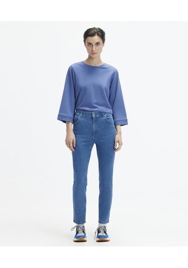 Yargıcı Sırt Detayli Sweatshirt Lacivert